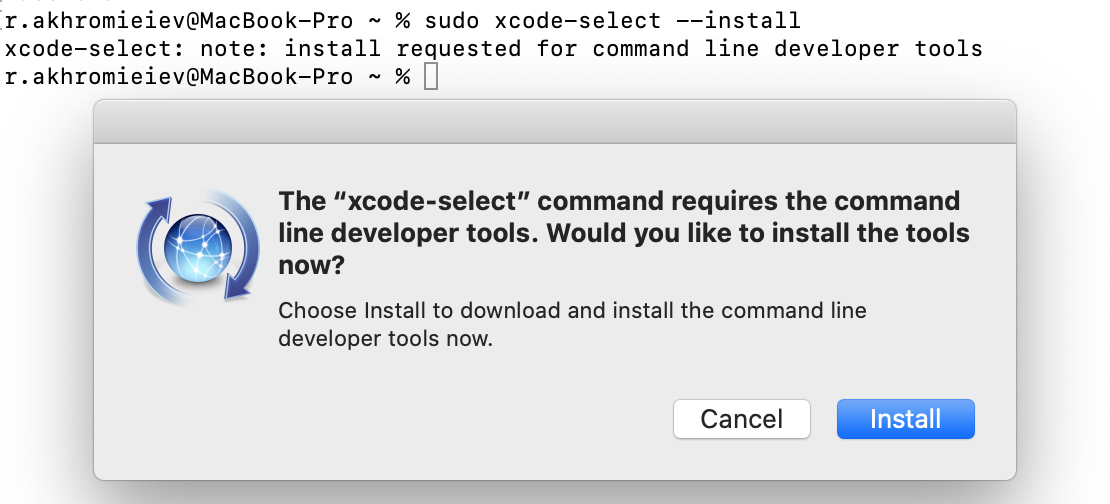 apple xcode command line utilities install