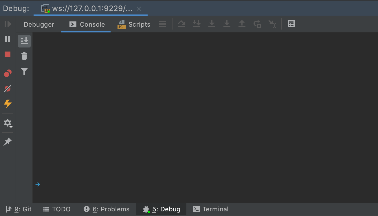 Nodemon debugger in Webstorm