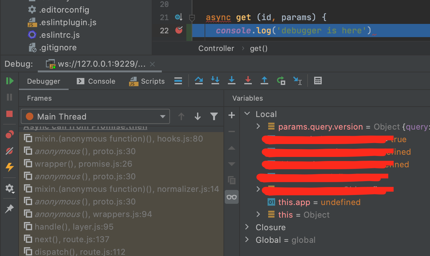 webstorm debugger