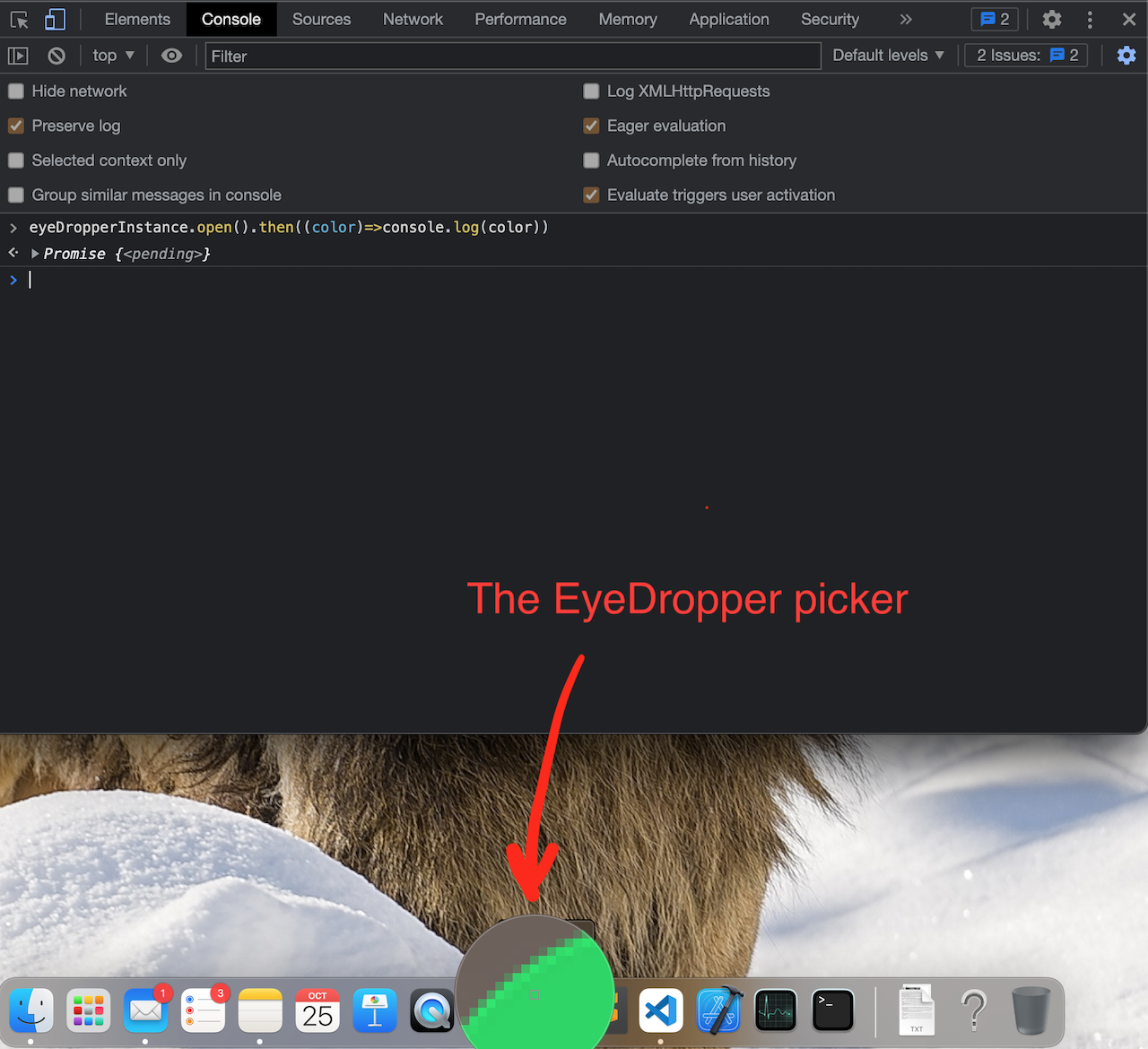 Eyedropper Outside the browser