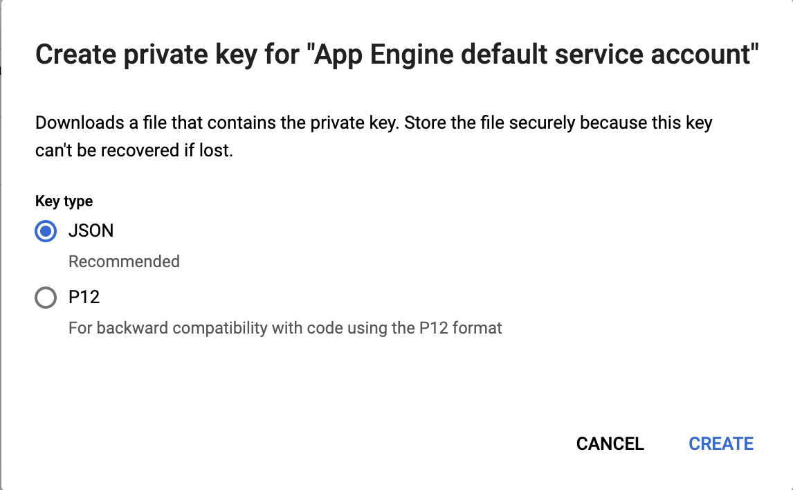 Create private key