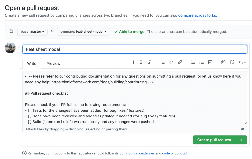 Github Pr Template